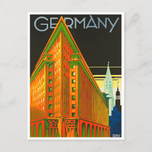 Germany vintage travel Postcard