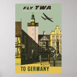Germany Vintage Travel Poster