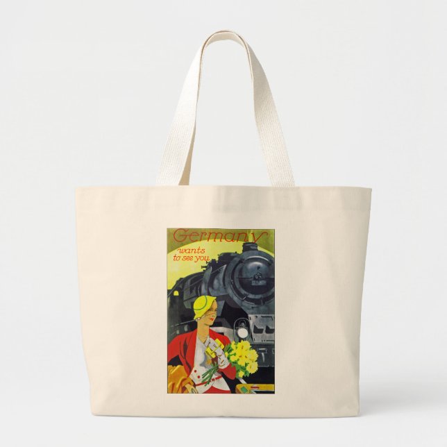 Germany Wants to See You Large Tote Bag (Front)