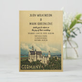 Germany Wedding Invitation Neuschwanstein Castle (Standing Front)