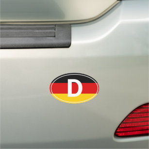 GermanyCar Magnet - D sticker /German flag