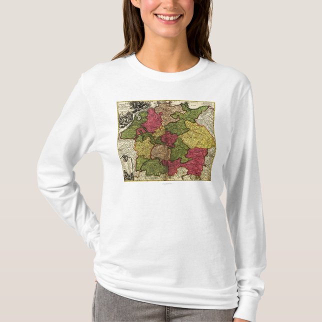 GermanyPanoramic MapGermany T-Shirt (Front)