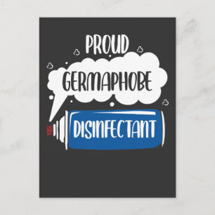 Germaphobe Caretaker Janitor Bacteria Cleaning Postcard