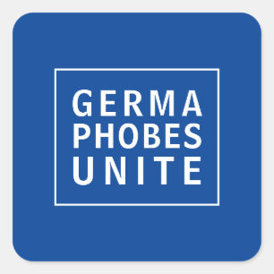 Germaphobes Unite Funny Quote Square Sticker