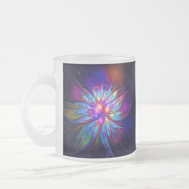 Germination Frosted Glass Coffee Mug (Left)