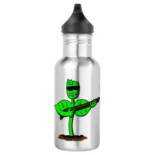 Germinator cyborg plant funny cartoon 532 ml water bottle