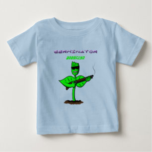 Germinator cyborg plant funny cartoon baby T-Shirt