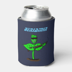 Germinator cyborg plant funny cartoon can cooler