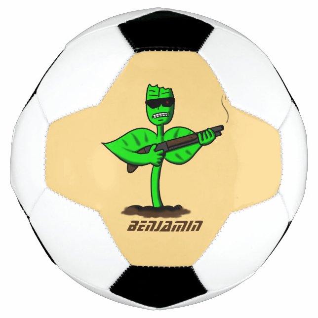 Germinator cyborg plant funny cartoon football (Front)