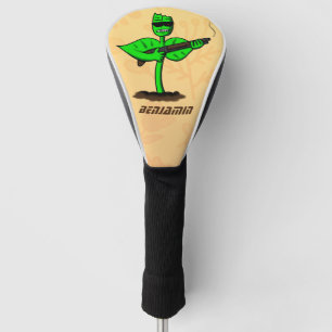 Germinator cyborg plant funny cartoon golf head cover
