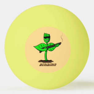 Germinator cyborg plant funny cartoon ping pong ball