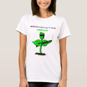 Germinator cyborg plant funny cartoon T-Shirt