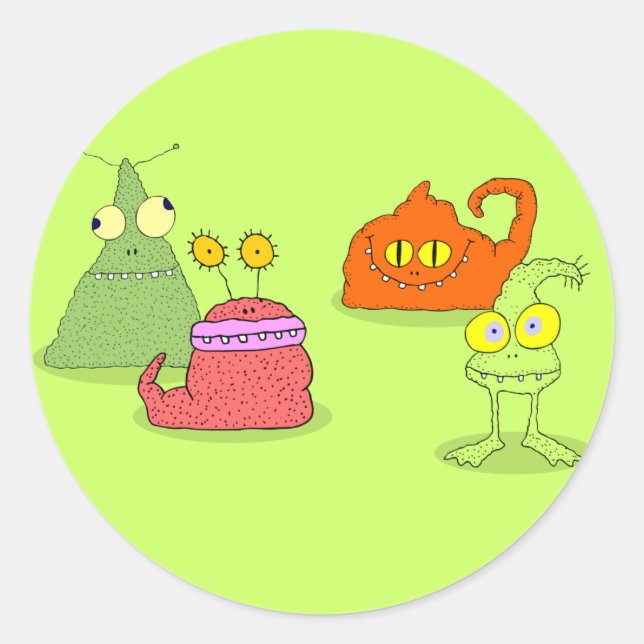 Germs Classic Round Sticker (Front)