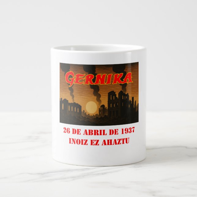 Gernika - Never forget Large Coffee Mug (Front)