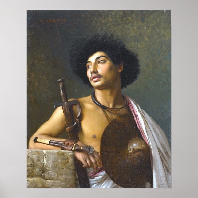 Gérôme - A Bischari Warrior Poster (Front)