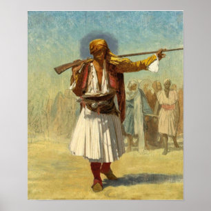 Gérôme - Albanian Officer (Officer Arnaoute) 1894 Poster