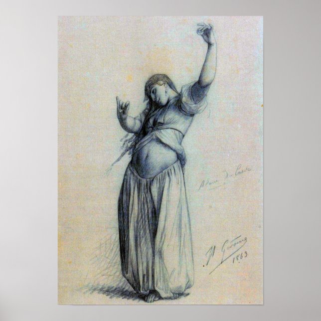 Gérôme - Almee From Cairo 1863 Poster (Front)