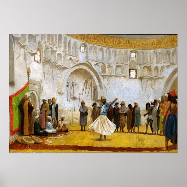 Gérôme - Sketch For The Whirling Dervish 1889 Poster (Front)