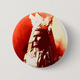 Geronimo 6 Cm Round Badge