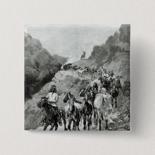 Geronimo and his Band 15 Cm Square Badge