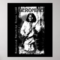 Geronimo Art Native American Apache Illustration