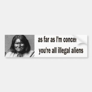 geronimo bumper sticker