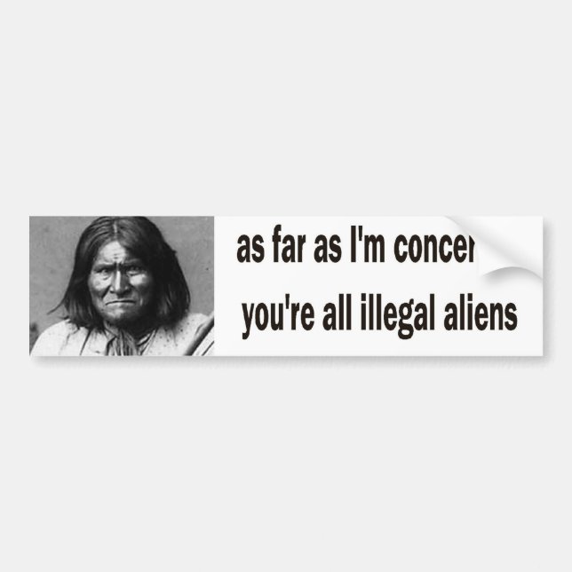 geronimo bumper sticker (Front)