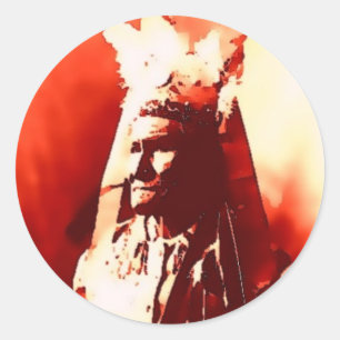 Geronimo Classic Round Sticker