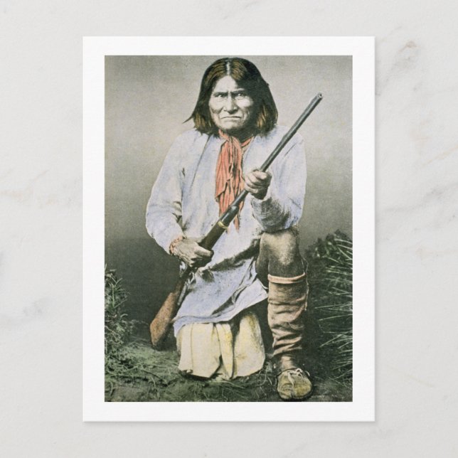 Geronimo (colored photo) postcard (Front)