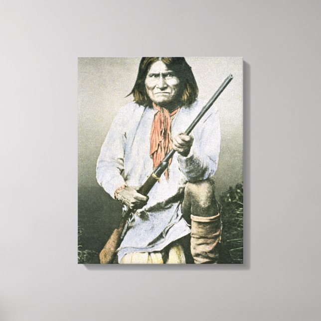 Geronimo (coloured photo) canvas print (Front)