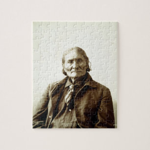 Geronimo (Guiyatle) Apache Native American Indian Jigsaw Puzzle