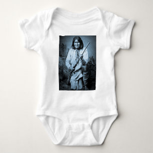Geronimo with Rifle 1886 Baby Bodysuit