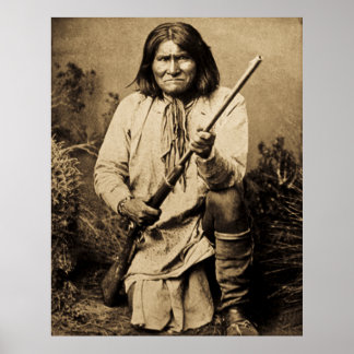 Geronimo with Rifle 1886 Poster