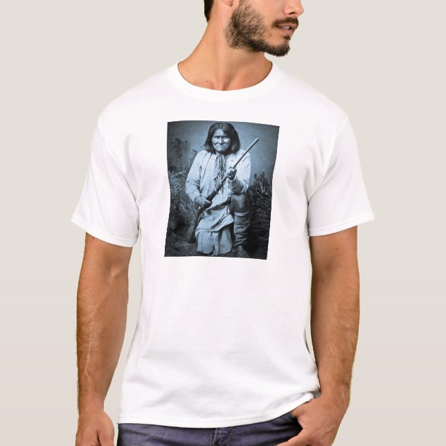 Geronimo with Rifle 1886 T-Shirt (Front)
