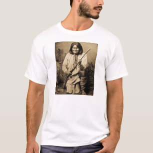Geronimo with Rifle 1886 Vintage T-Shirt