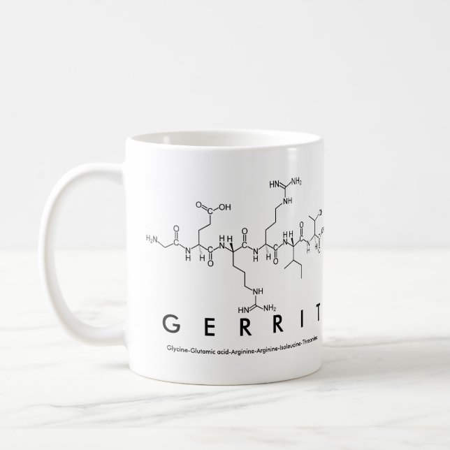 Gerrit peptide name mug (Left)