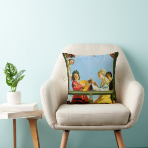 Gerrit Van Honthorst Musical Group Balcony Art Cushion