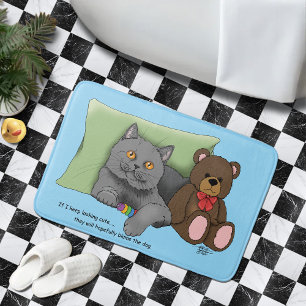 Gerry Cat Teddy Bear Bath Mat