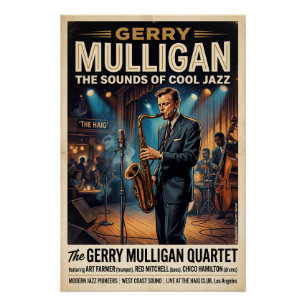 Gerry Mulligan – Cool Jazz Poster