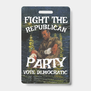 GERRYMANDERING COST PRICE FOREVER ENDLESS WAR 2026 ID BADGE