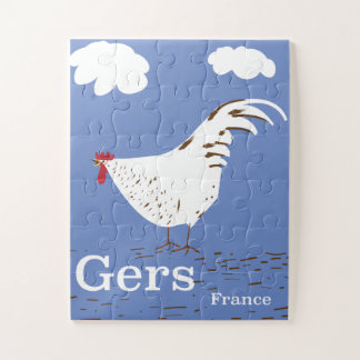 Gers France Vintage travel poster Jigsaw Puzzle