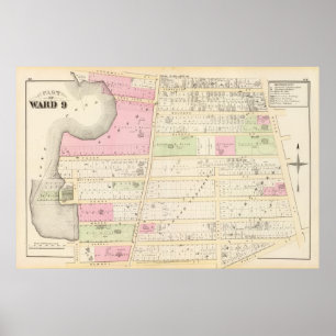 Gershom Taylor Plat Locust Grove Plat Elmwoo Atlas Poster