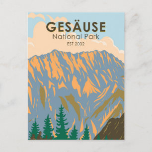Gesause National Park Austria Vintage Postcard