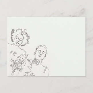 geschlossene Augen Postcard