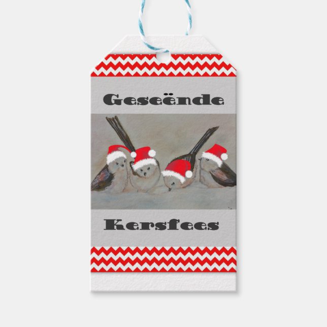 Geseende Kersfees Gift Tags (Front)