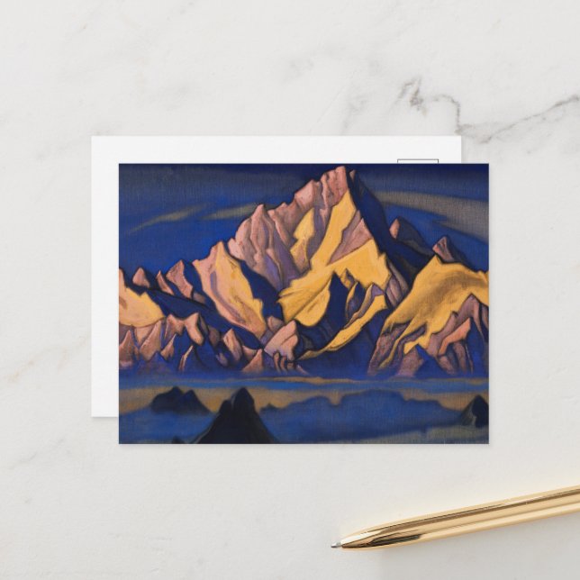 Gesser's House by Nicholas Roerich Postcard (Front/Back In Situ)