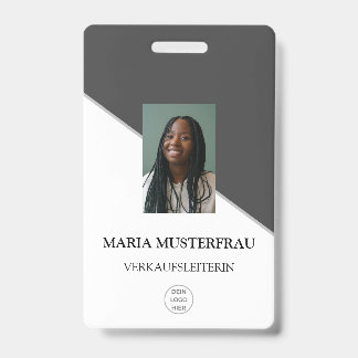 Gestalte Deinen Eigenen Ausweis Vorlage ID Badge