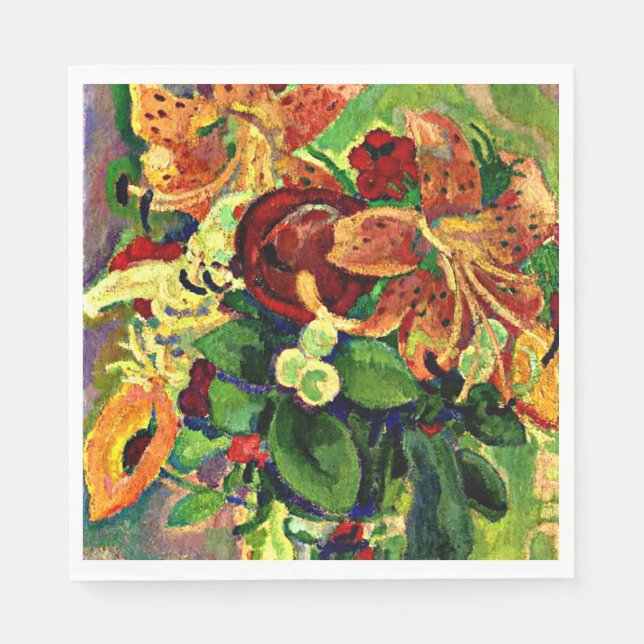 Gestel - Still Life with Tiger Lilies Napkin (Front)