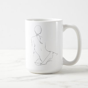 Gestural Contour Coffee Mug