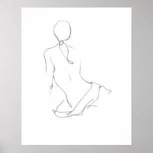 Gestural Contour Poster